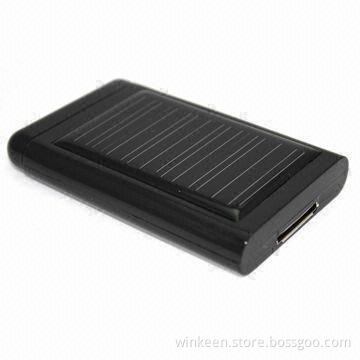Solar Charger with 1,400mAh Capacity, Suitable for iPhone 3G